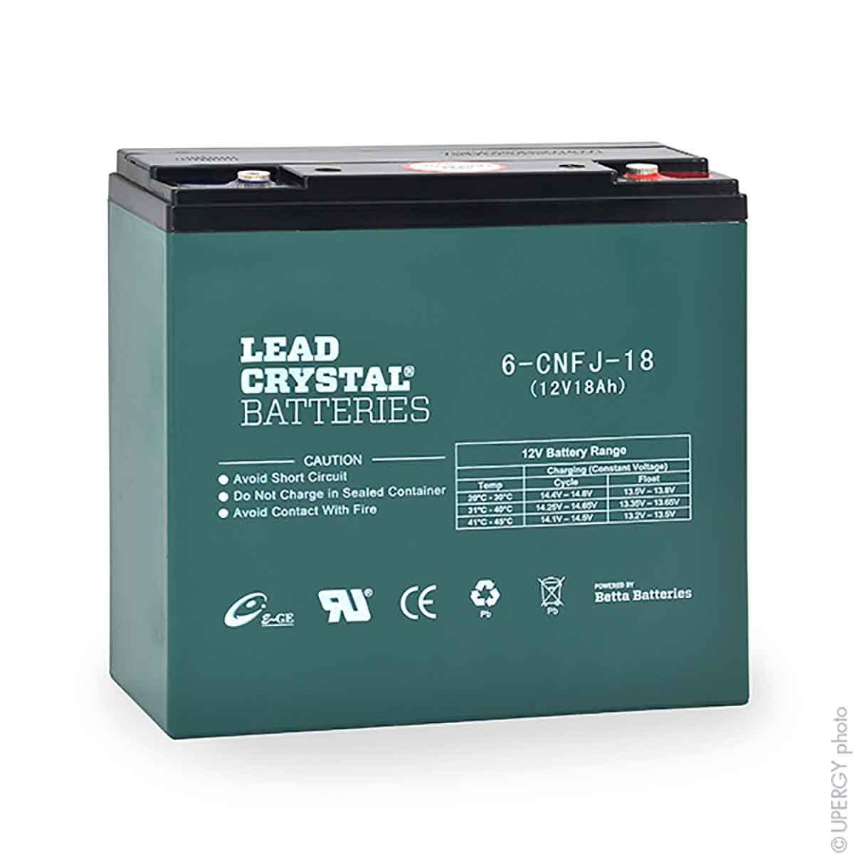 ENIX Energies 12V Standard Sealed Lead Acid Battery, 18Ah