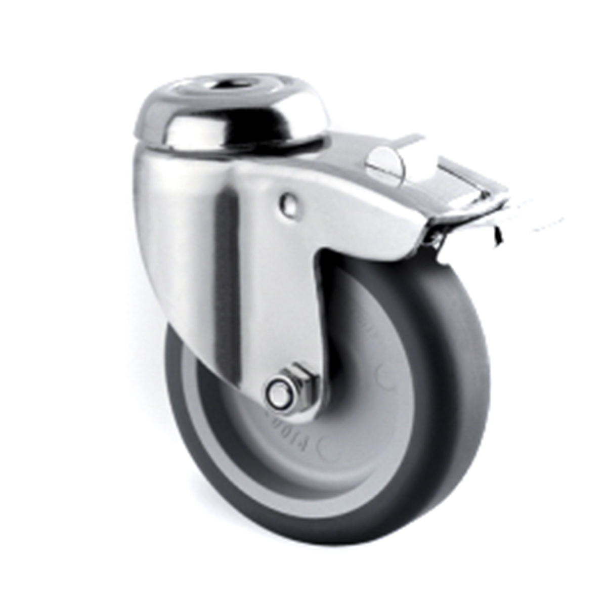 Tente Braked Swivel Castor Wheel, 75kg Capacity, 75mm Wheel