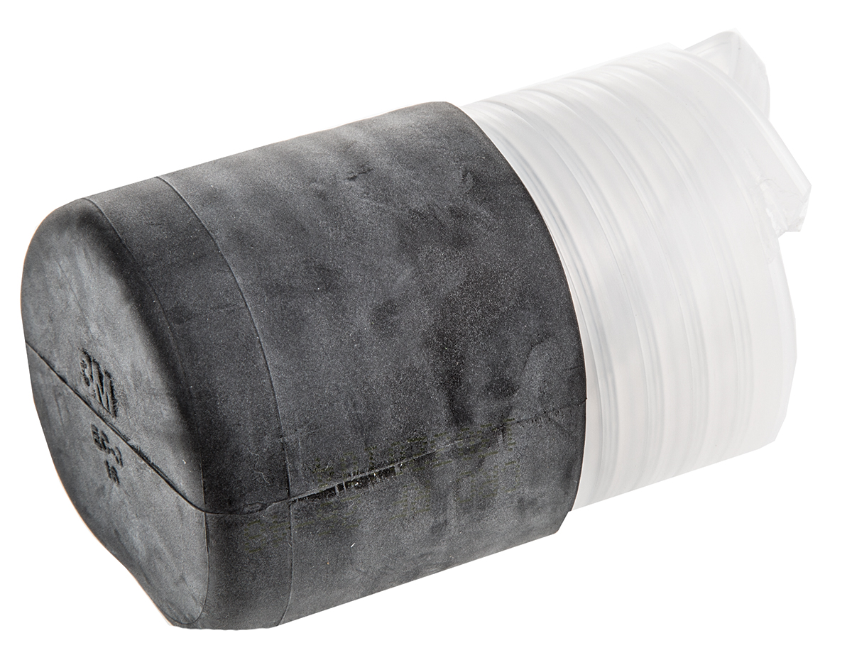 3M End Cap Black, Rubber, 49.2mm