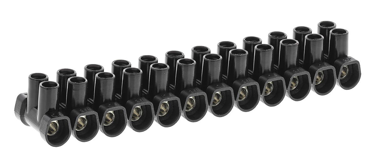 CAMDENBOSS Terminal Strip, 24A, 2.5 mm² Wire, Screw Termination