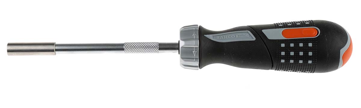 Bahco 1/4 in Hexagon Hexagon Ratchet Screwdriver, 260 mm length Stainless Steel