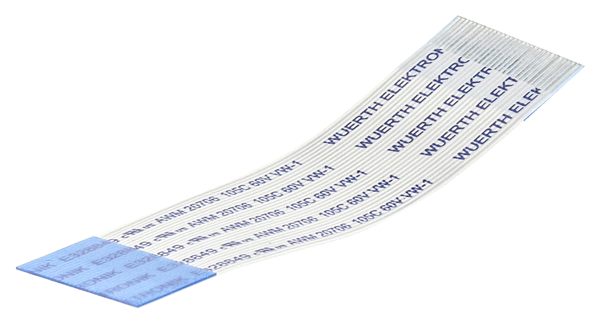 Wurth Elektronik 6877 Series FFC Ribbon Cable, 30-Way, 0.5mm Pitch, 50mm Length
