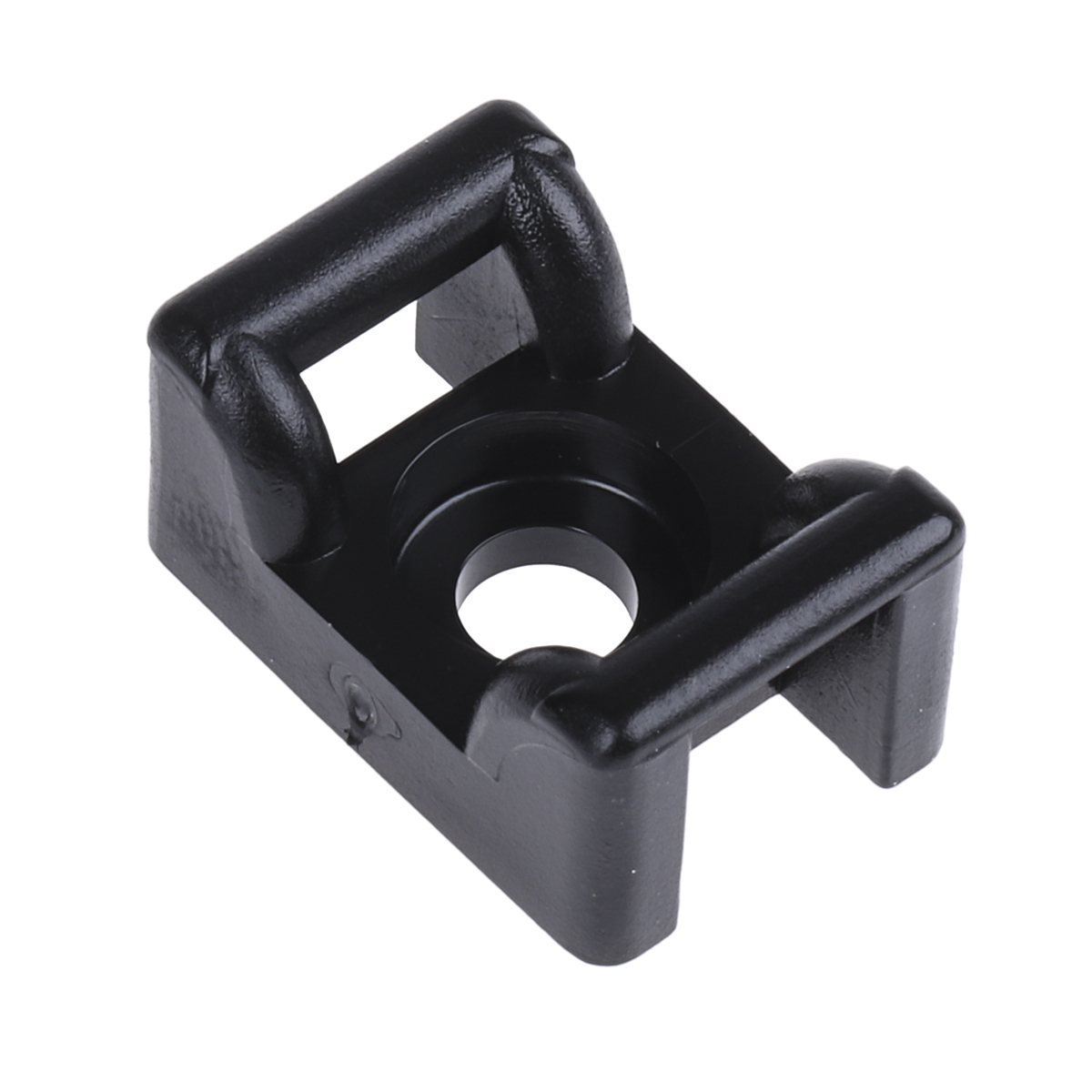 HellermannTyton Black Cable Tie Mount 12 mm x 18mm, 6mm Max. Cable Tie Width
