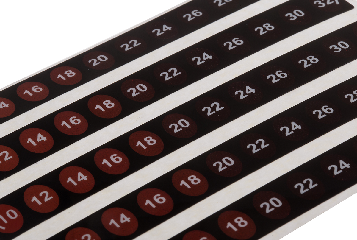RS PRO Temperature Label Indicator, 10°C to 32°C, 12 Levels