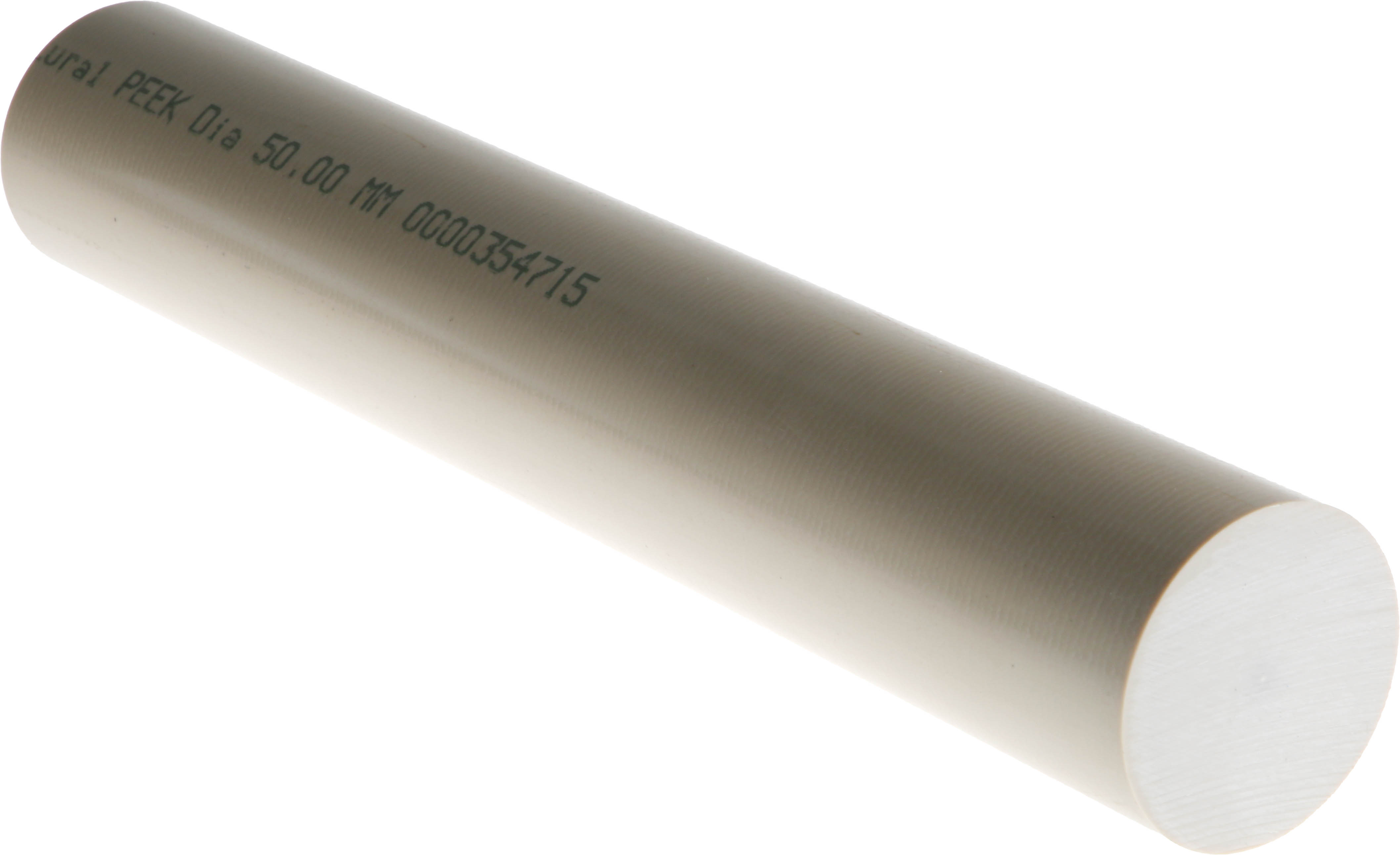 RS PRO Beige Polyetheretherketone PEEK Rod, 300mm x 50mm Diameter