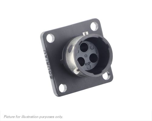 Souriau Sunbank by Eaton, UTGX 3 Way Flange Mount Circular Connector Plug, Socket Contacts,Shell Size 10, Bayonet,