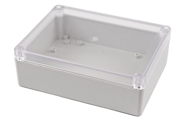 Hammond RP Series Light Grey Polycarbonate General Purpose Enclosure, IP65, Clear Lid, 165 x 125 x 55mm