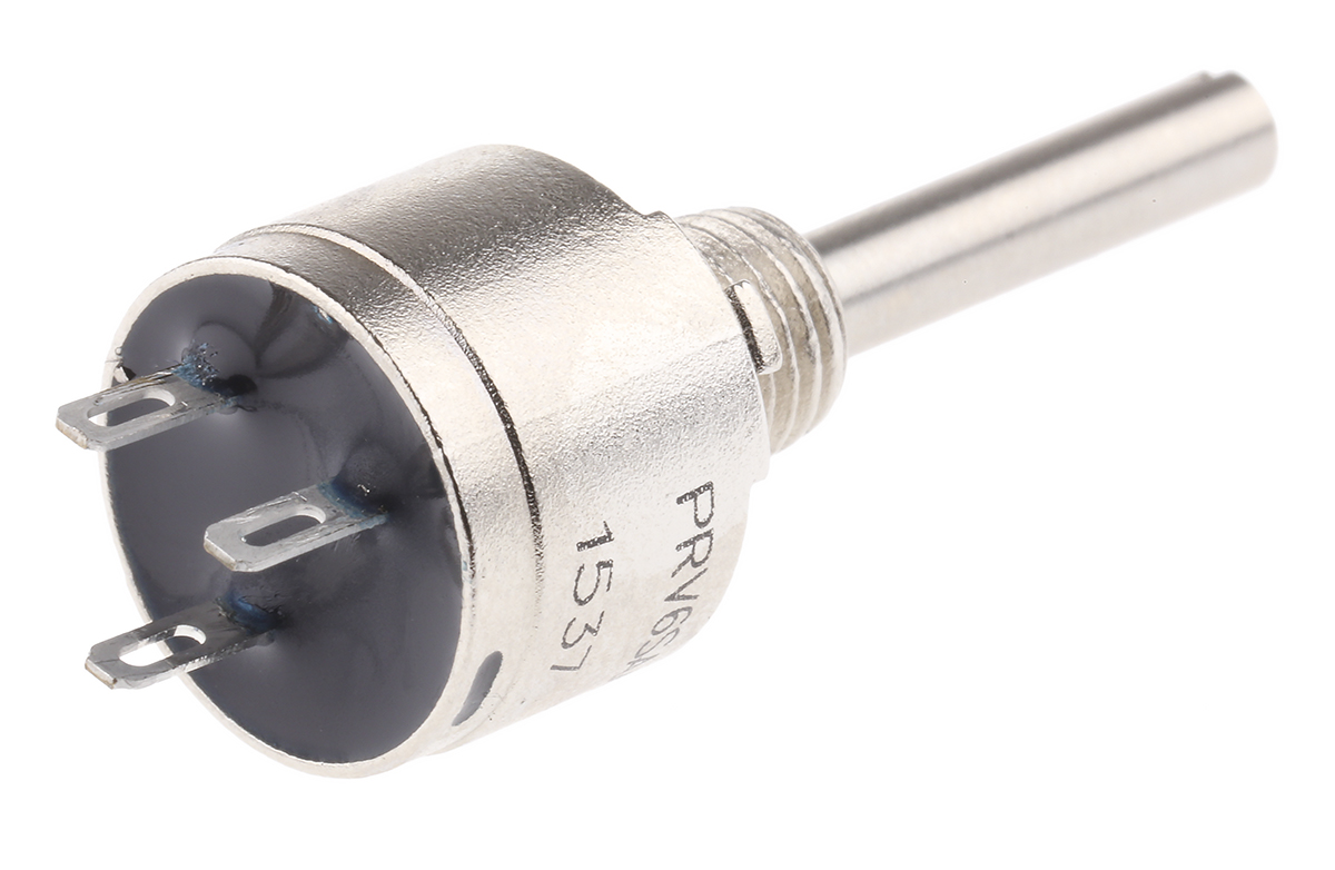 Vishay PRV6 10kΩ Rotary Potentiometer 1-Gang Panel Mount, PRV6SAABJYB25103KL