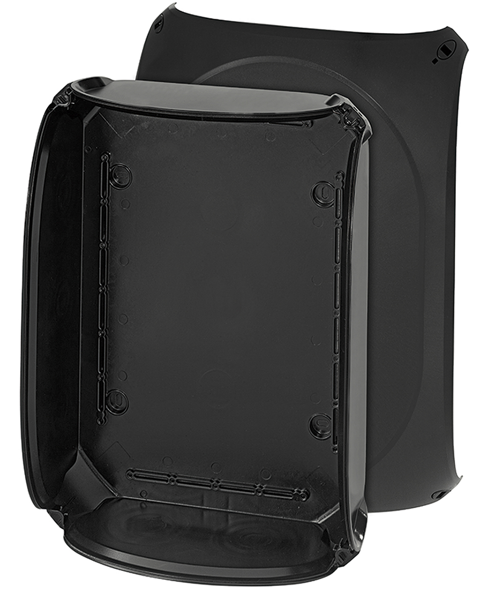 HENSEL Black Polycarbonate Junction Box, IP66, IP67, 255 x 122 x 355mm