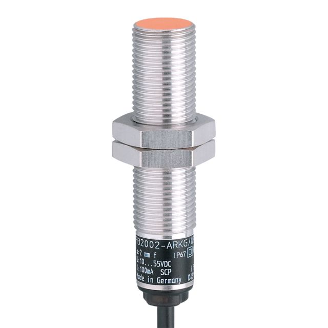 ifm electronic Inductive Threaded Barrel Proximity Sensor, M12, 2 mm Detection, PNP/NPN NO, 10 → 55 V dc