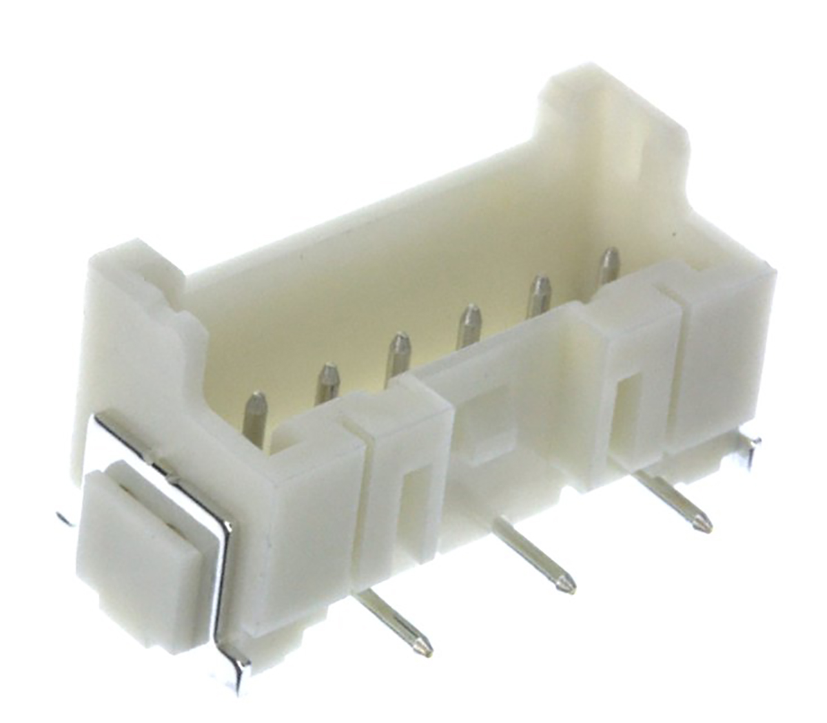JST XA Series Straight Surface PCB Header, 6 Contact(s), 2.5 mm Pitch, 1 Row, Shrouded