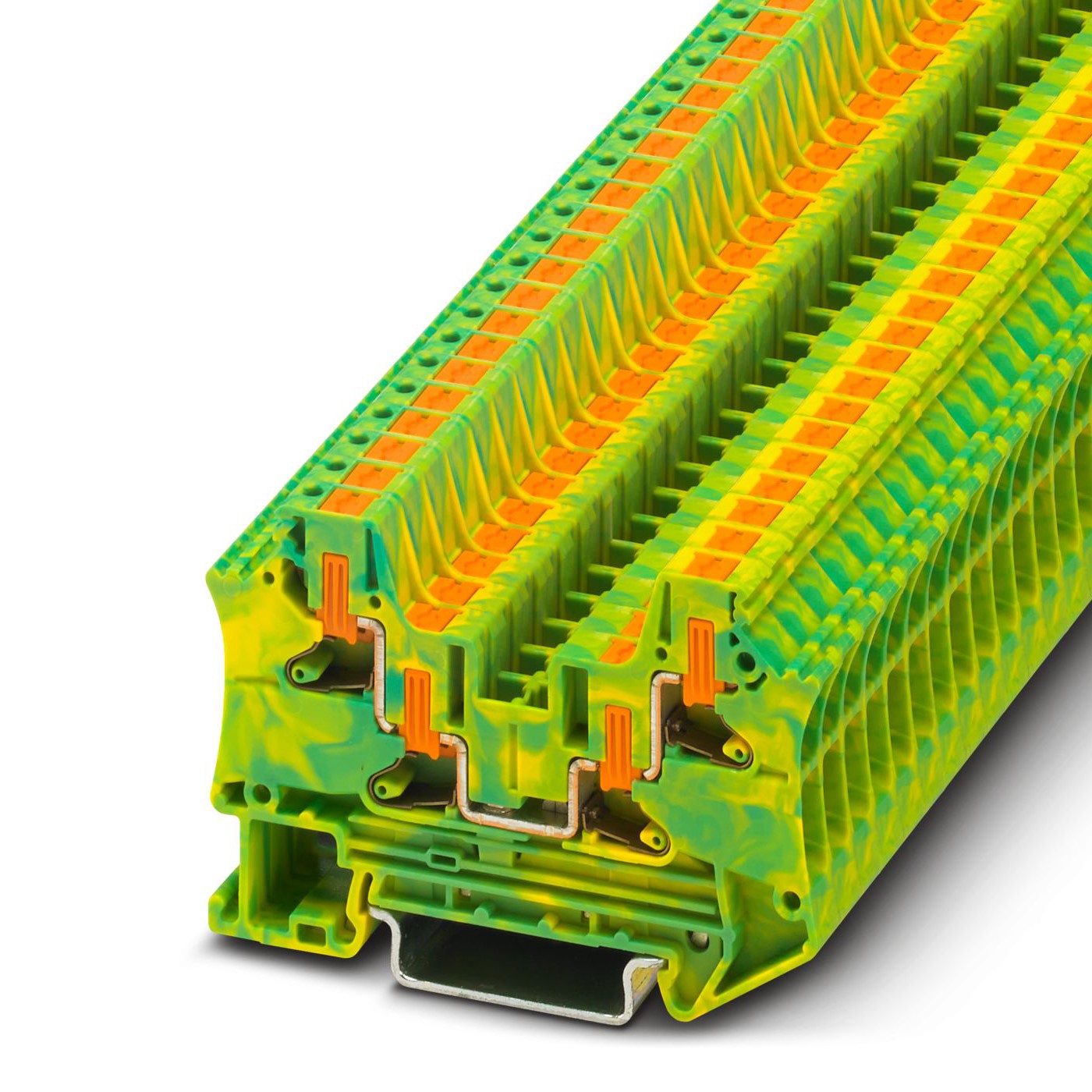 Phoenix Contact 1088736 PTV Series Green/Yellow, Push In Termination