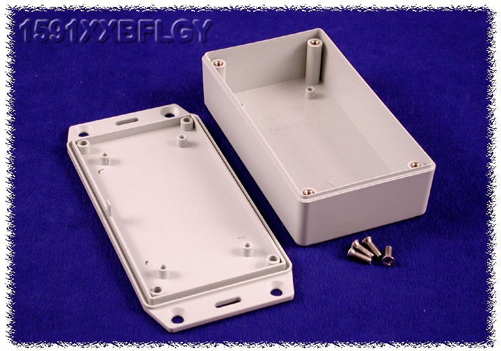 Hammond 1591 Series ABS Enclosure, IP54, Flanged, 112 x 64 x 28mm