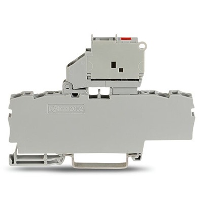 WAGO 2002-1811/1000-836 TOPJOB S Series Grey, 2.5mm², 1-Level, Push In Termination, Fused, ATEX, CSA, IECEx