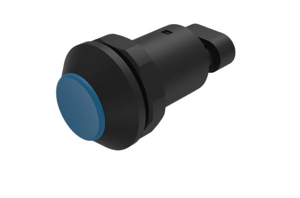 EAO Series 09 Series Push Button Switch, Momentary, Panel Mount, 30mm Cutout, 1 NO, 12 → 48V dc, IP67