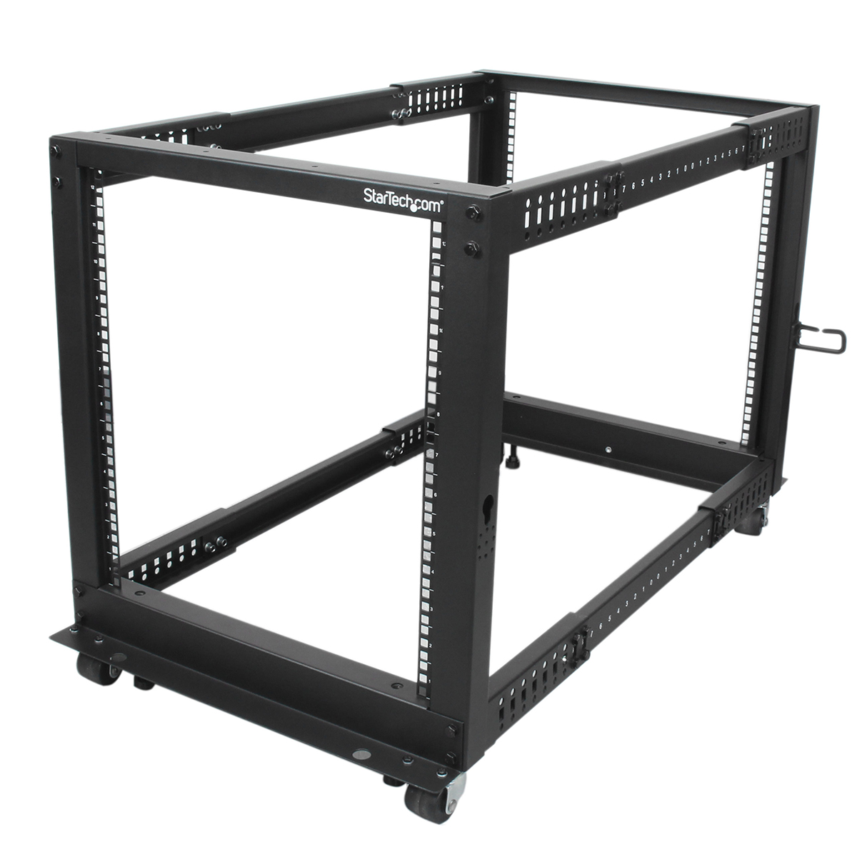 StarTech.com Black 12U Steel Server Rack , with 4-Post Frame