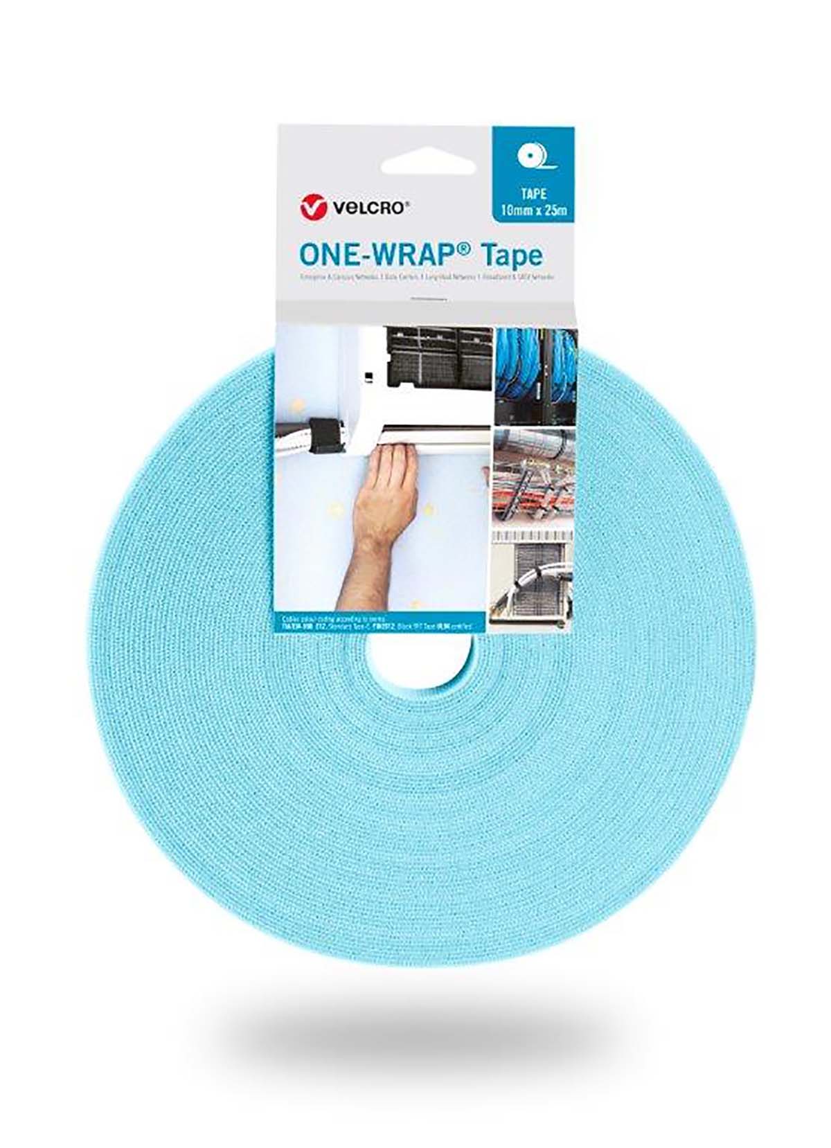 VELCRO® Aqua Hook & Loop Tape, 10mm x 25m