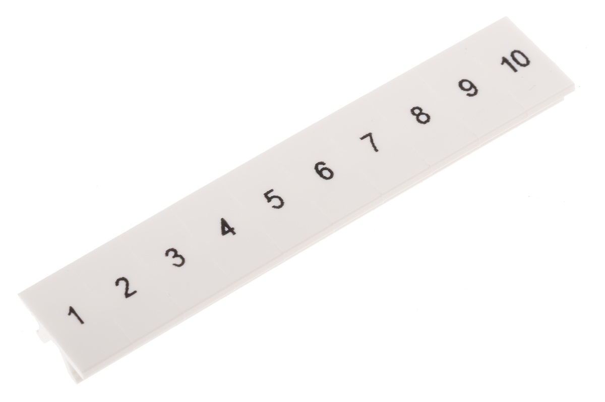 Phoenix Contact ZB5.LGS :01 -10 Series Marker Strip for Use with DIN Rail Terminal Blocks