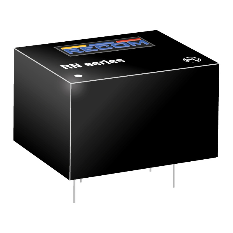 Recom RN DC-DC Converter, 5V dc/ 250mA Output, 4.5 → 5.5 V dc Input, 1.25W, Through Hole, +85°C Max Temp -40°C