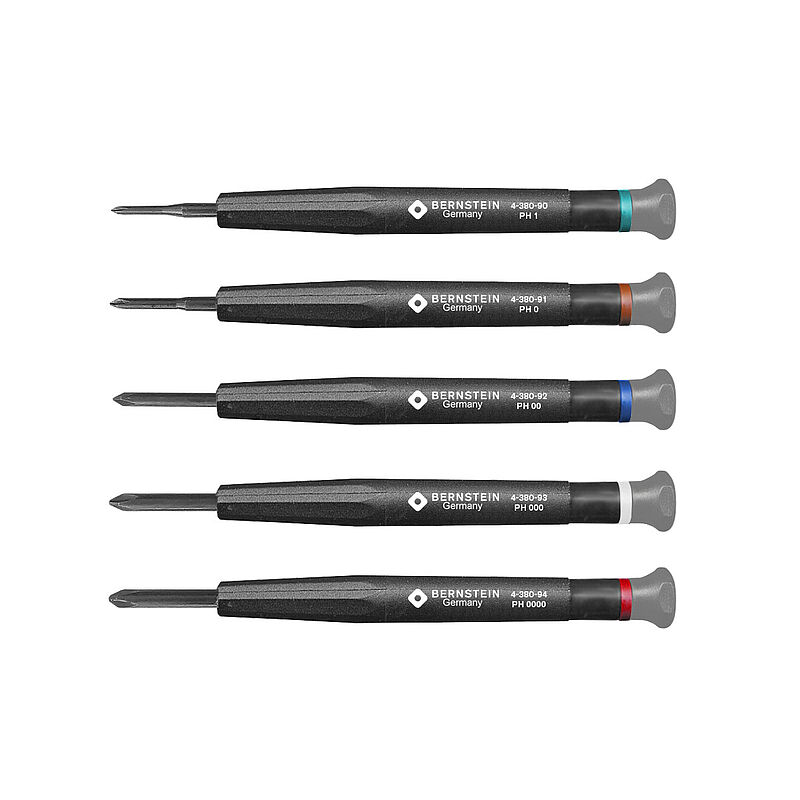 Bernstein Phillips Micro Screwdriver, PH0000 Tip, 17 Blade, 104 Overall