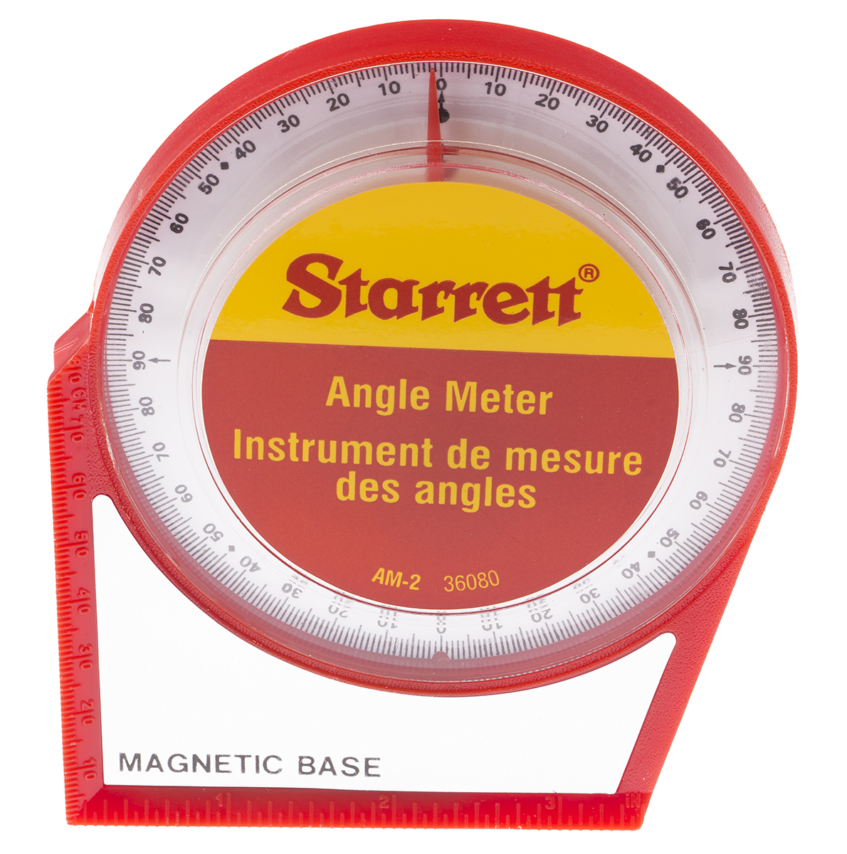 LS Starrett 90° Imperial Protractor