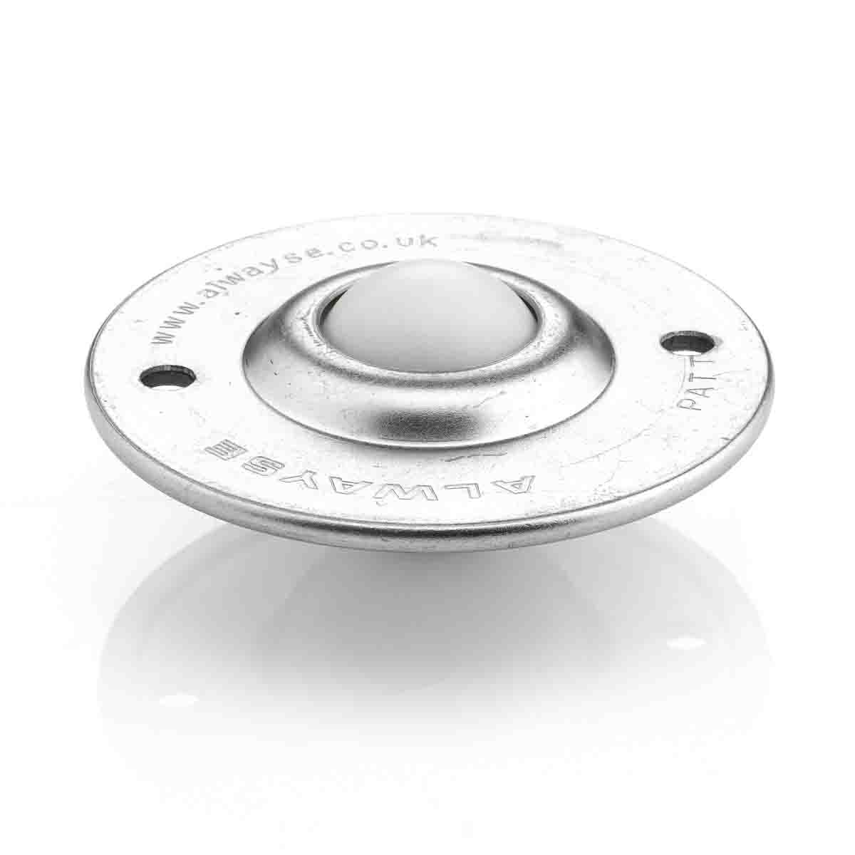 ALWAYSE Ball Transfer Unit with 25.4mm diameter Zinc Plated Carbon Steel ball Nylon ball