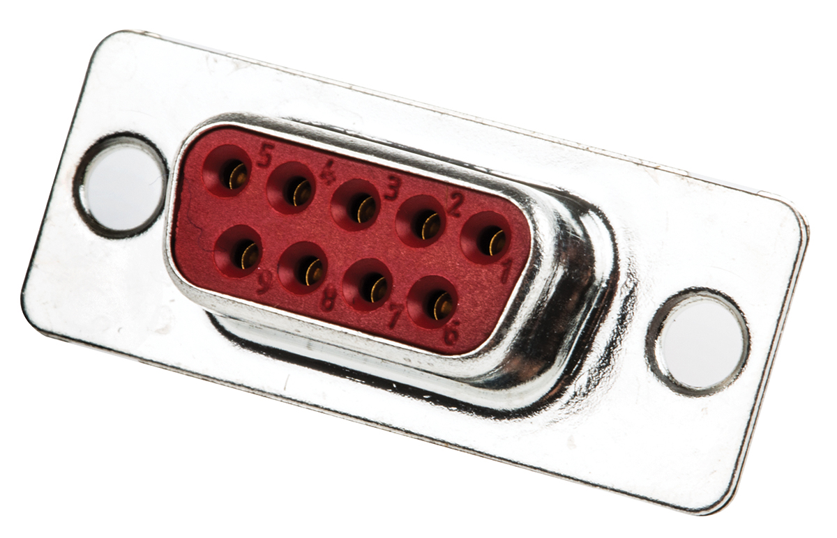 FCT from Molex 9 Way Panel Mount D-sub Connector Socket