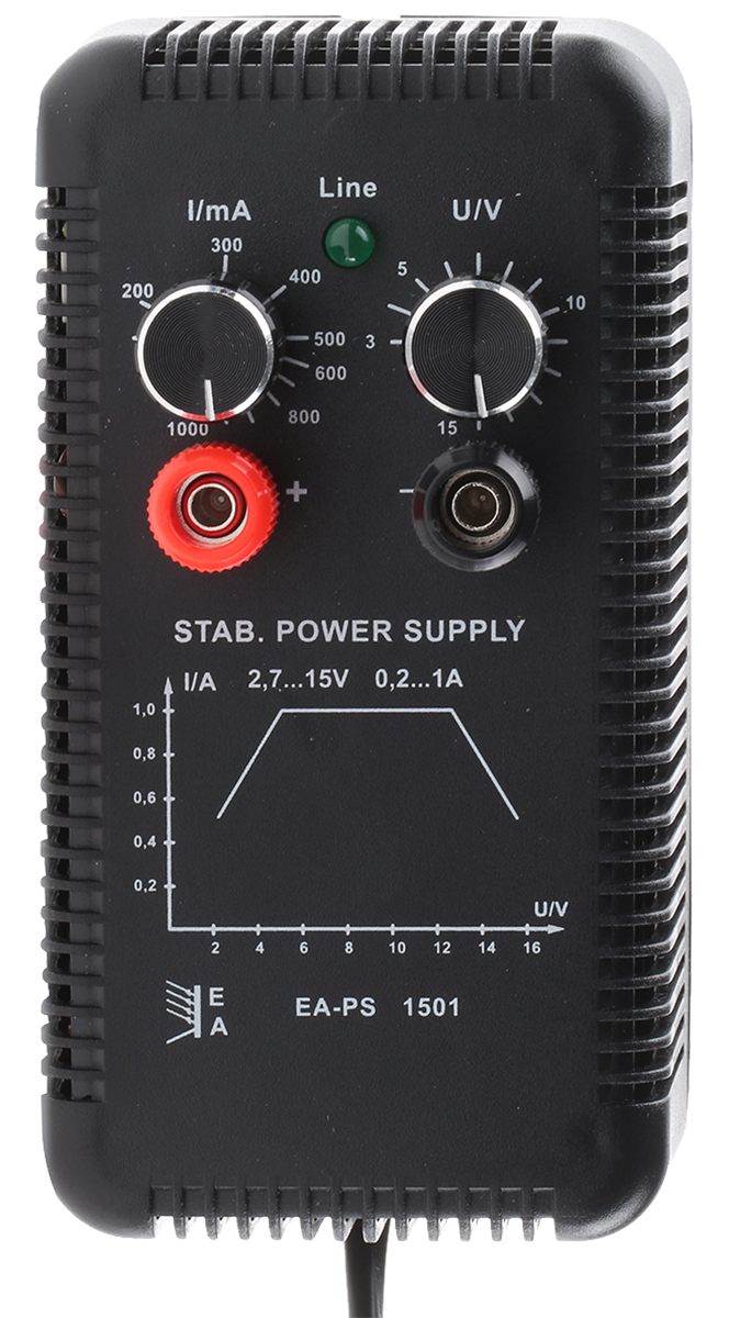 EA Elektro-Automatik EA-PS 1501 T Series Analogue Bench Power Supply, 2.5 → 15V, 1A, 1-Output, 15W - RS