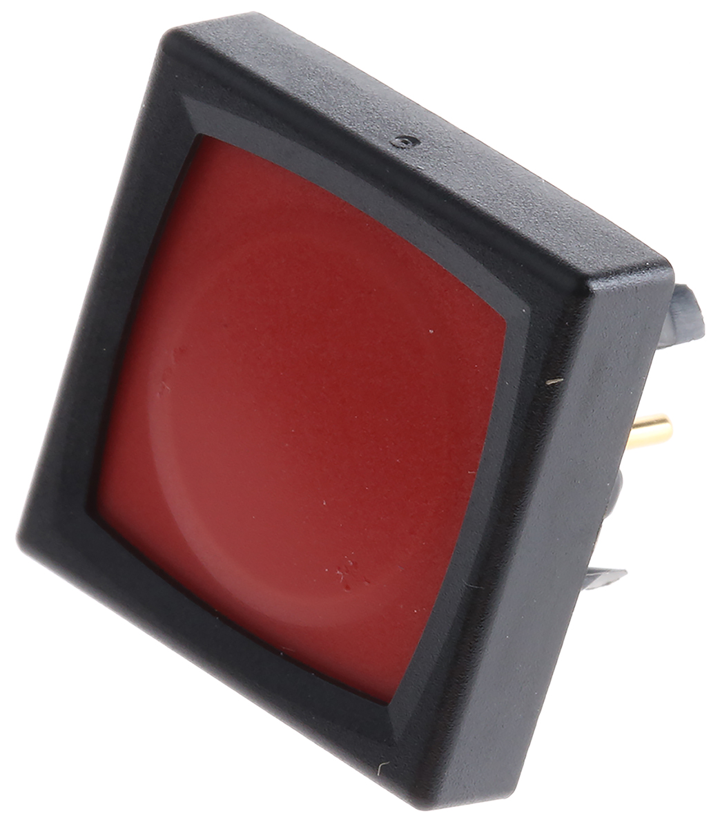 Schurter MCS 18 Series Push Button Switch, Momentary, Panel Mount, 13.9mm Cutout, SPST, 24/48V dc, IP65
