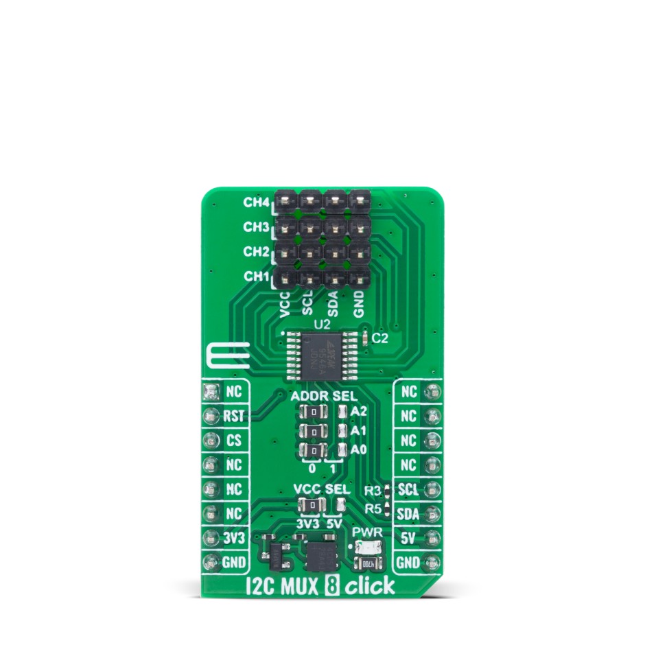MikroElektronika I2C MUX 8 Click Sensor Add-On Board Add On Board for I2C Switch Industrial