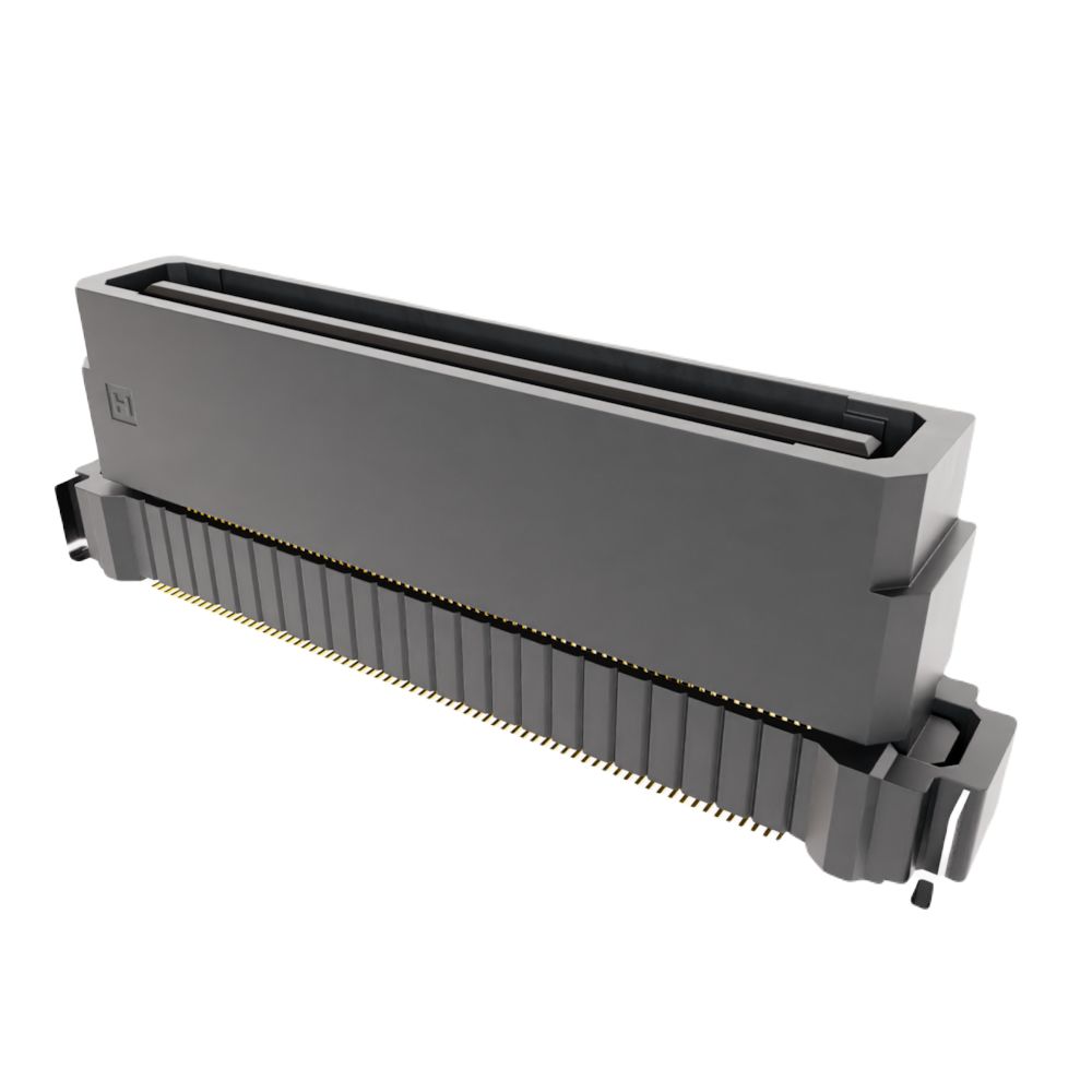 HARWIN FLECTO Series Vertical Surface PCB Header, 140 Contact(s), 0.5 mm Pitch, 2 Row, Shrouded
