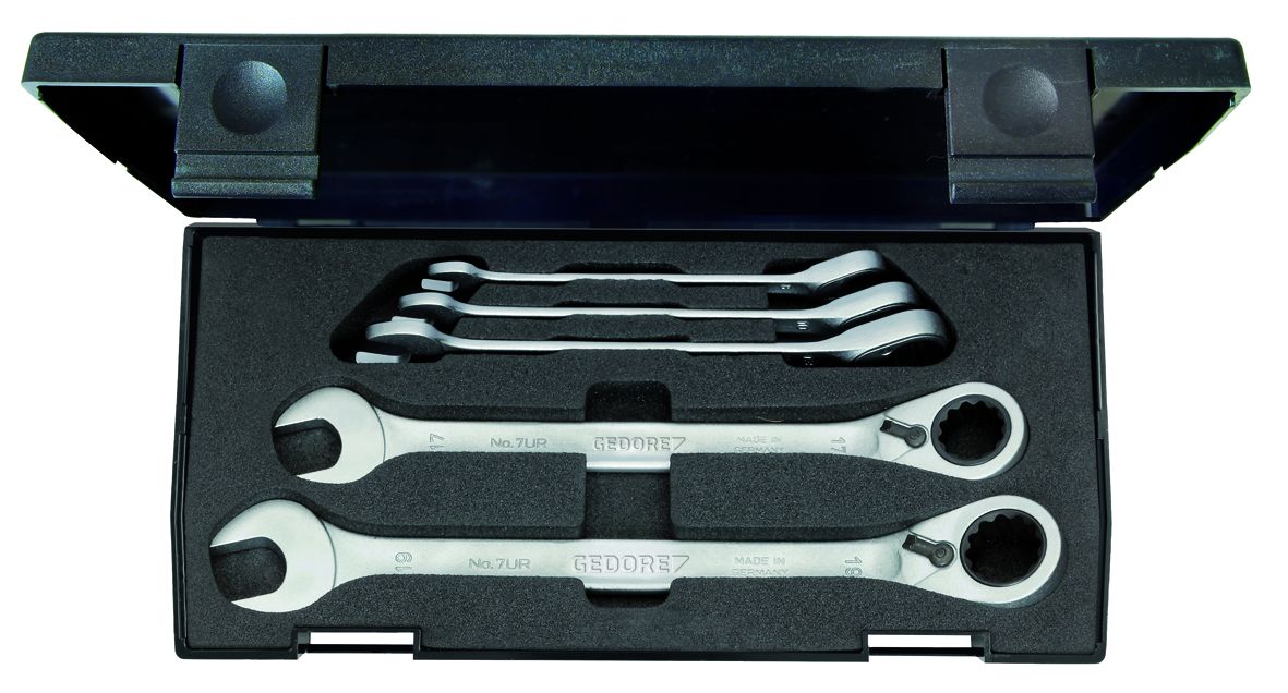 Gedore 7 UR Series 5-Piece Spanner Set, 8 → 19 mm, Vanadium Steel