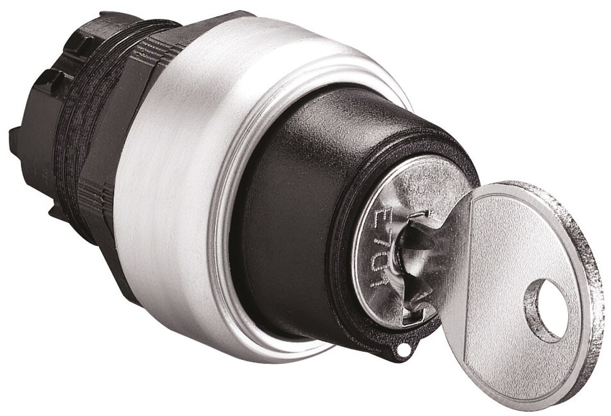 Lovato Platinum 3-position Key Switch Head, Spring Return to Centre, 22mm Cutout