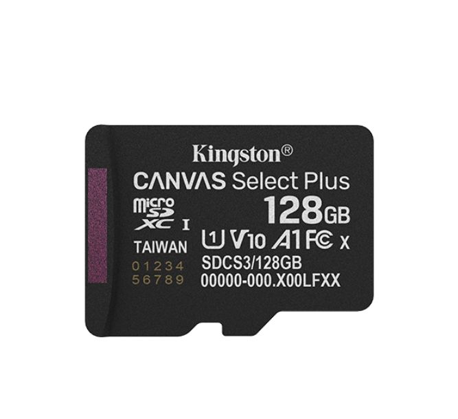 128 GB MicroSDXC Micro SD Card, Class 10, UHS-I
