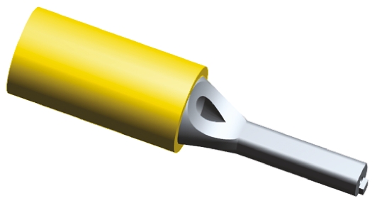 TE Connectivity, PLASTI-GRIP Insulated, Tin Crimp Pin Connector, 2.6mm² to 6.6mm², 12AWG to 10AWG, 2.59mm Pin Diameter,