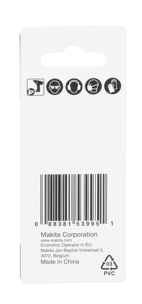 Makita Hexagon Driver Bit, 1/4 in Drive, Hex Drive, 50 mm Overall