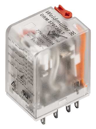 Weidmuller Panel Mount Power Relay, 24V ac Coil, 4PDT