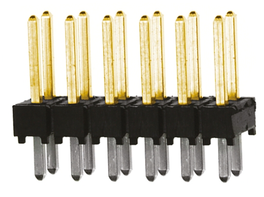 Samtec TSW Series Straight Through Hole Pin Header, 12 Contact(s), 2.54 mm Pitch, 2 Row, Unshrouded