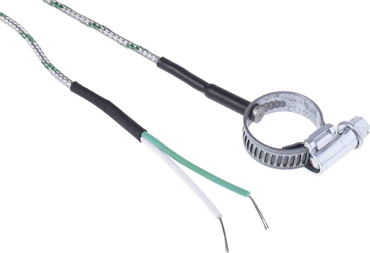RS PRO Type K Thermocouple 2m Length, 13 → 20mm Diameter → +1100°C