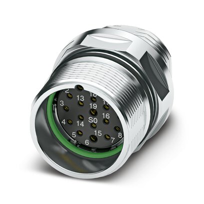 Phoenix Contact Circular Connector, 19 Contacts, Front, M23 Connector, Socket, Female, IP67, CA Series