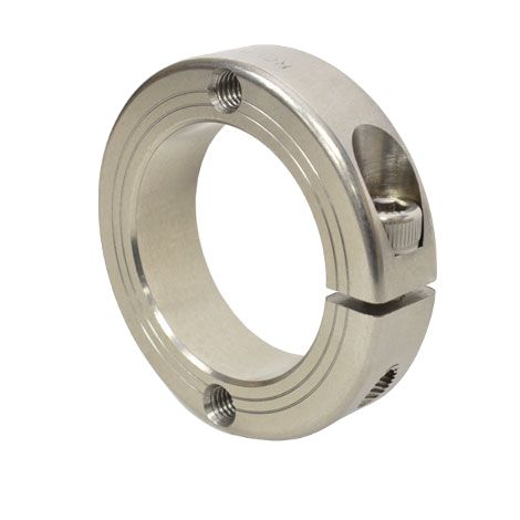 Ruland Shaft Collar, One Piece, Clamp, Bore 40mm, OD 60mm, W 15mm, 303 Stainless Steel