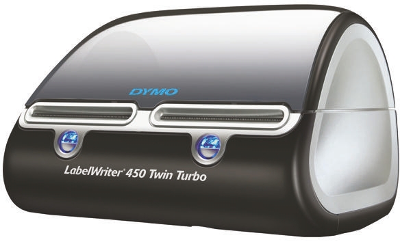 Dymo LabelWriter 450 TwinTurbo Label Printer, 56mm Max Label Width, Euro Plug