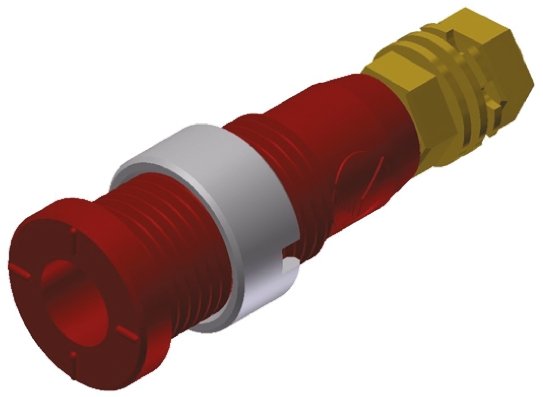 Hirschmann Test & Measurement Red Female Banana Socket, 2mm Connector, Solder Termination, 10A, 1000V ac/dc, Gold