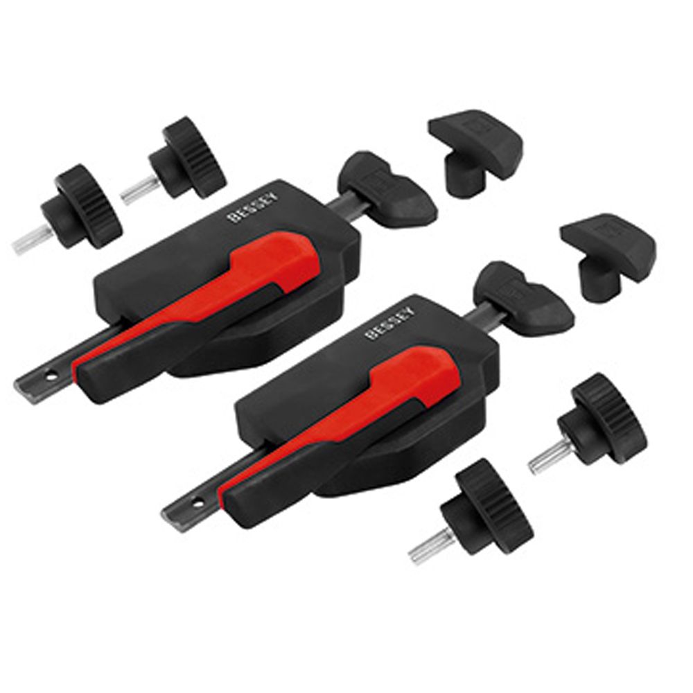 Bessey Horizontal Fixture Clamp To Fit 16mm tables, 2 piece