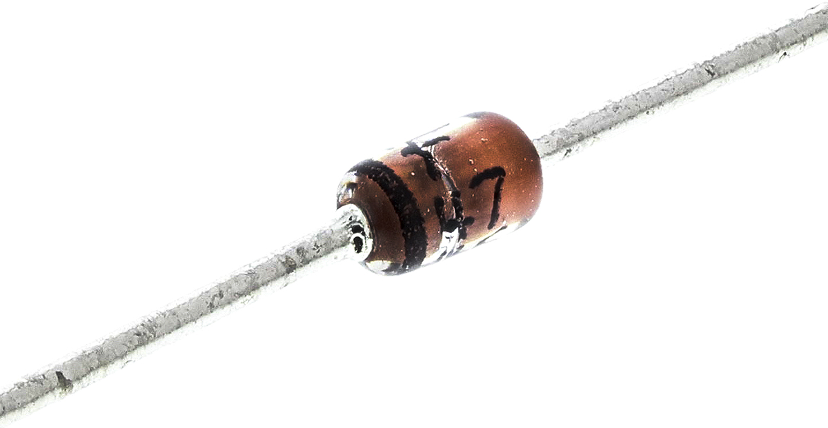 onsemi, 18V Zener Diode 5% 1 W Through Hole 2-Pin DO-41