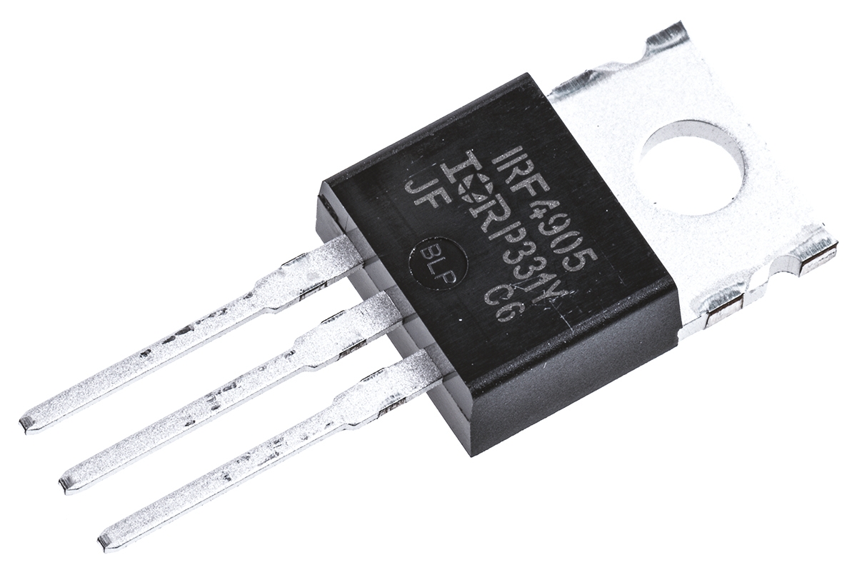 Infineon HEXFET Type P-Channel MOSFET, 74 A, 55 V Enhancement, 3-Pin TO-220 IRF4905PBF