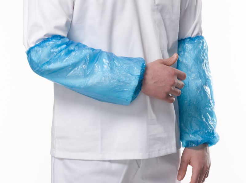 RS PRO Green Disposable Polythene Arm Protector for Liquid Splash Protection Use, 400mm Length