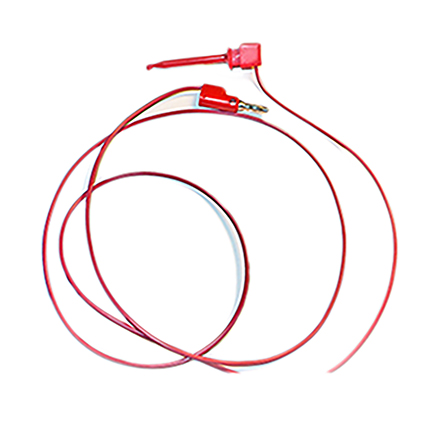 Mueller Electric Test lead, 5A, 300V, Red, 1.5m Lead Length