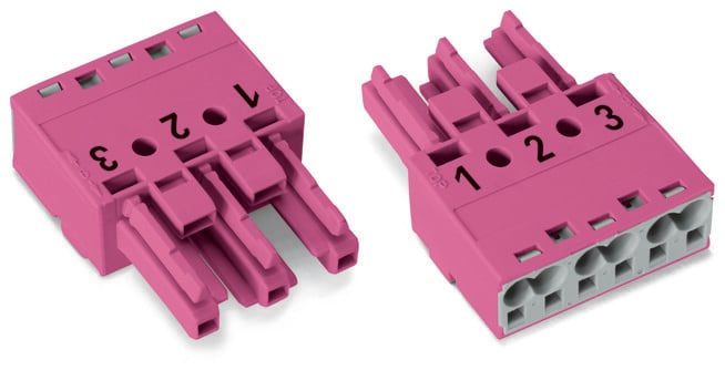 WAGO 770 Series Socket, 3-Pole, Female, Cable Mount, 25A, IP20