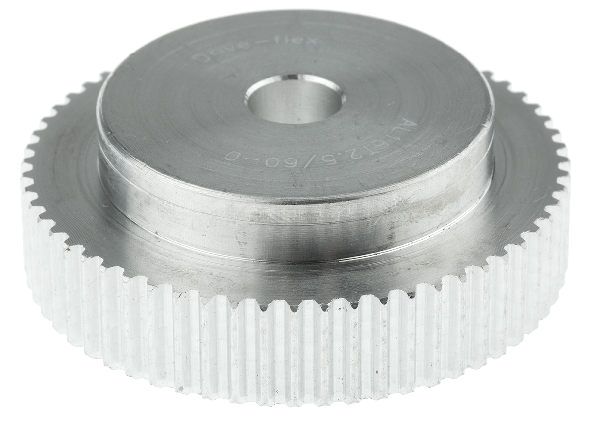 RS PRO Timing Belt Pulley, Aluminium 6mm Belt Width x 2.5mm Pitch, 60 Tooth